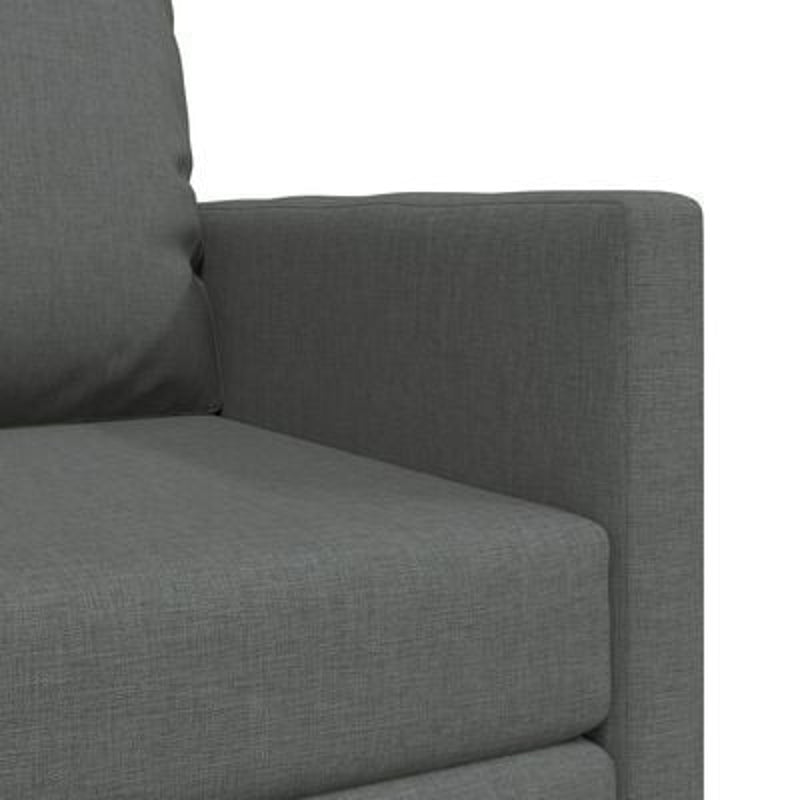 Floor Sofa Bed 2-in-1 Dark Grey 74x77x81 cm Fabric