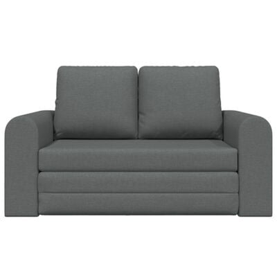 Floor Sofa Bed 2-in-1 Dark Grey 148x71x83 cm Fabric