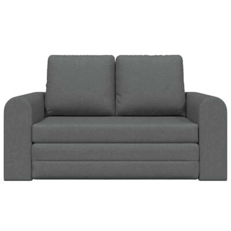 Floor Sofa Bed 2-in-1 Dark Grey 148x71x83 cm Fabric