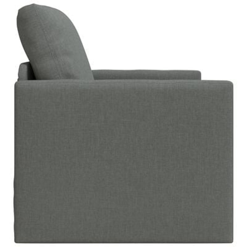 Floor Sofa Bed 2-in-1 Dark Grey 74x77x81 cm Fabric