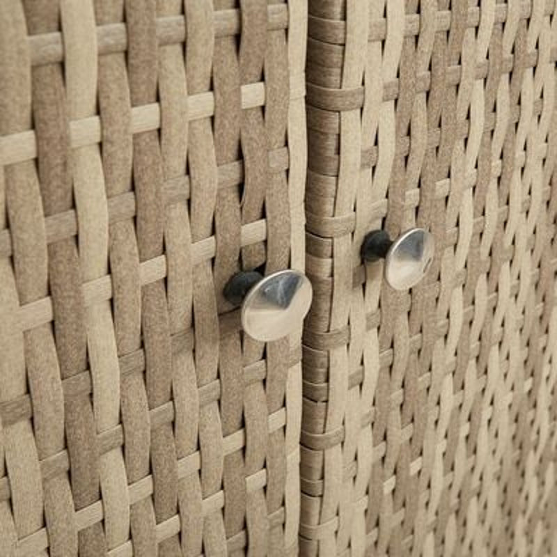 Storage Cabinet Beige 100x36x102 cm Rattan