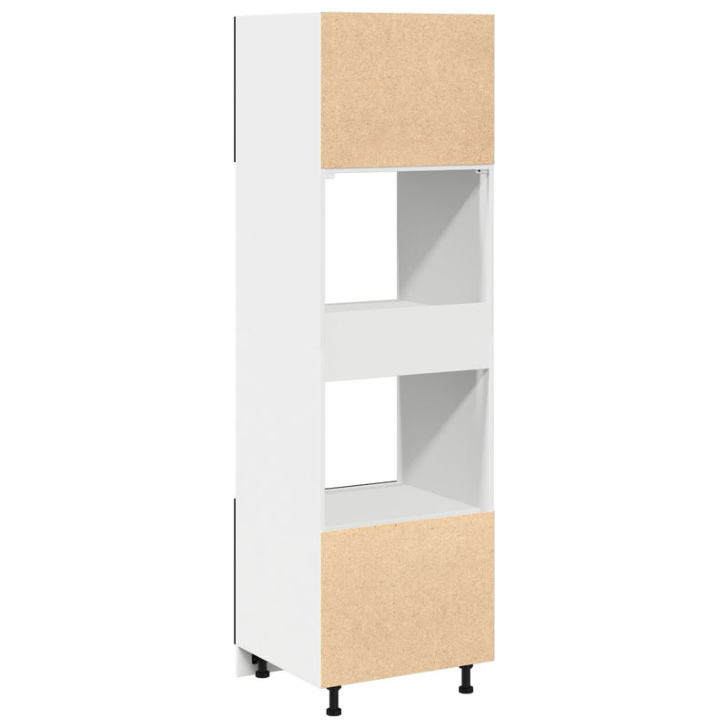 Kitchen Cabinet Black oak Engineered wood 60 x 57 x 207 cm