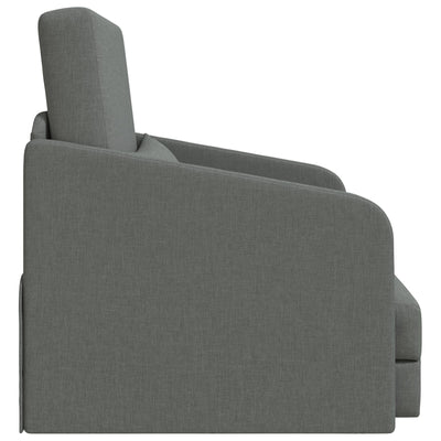 Floor Sofa Bed 2-in-1 Dark Grey 65x80x83 cm Fabric
