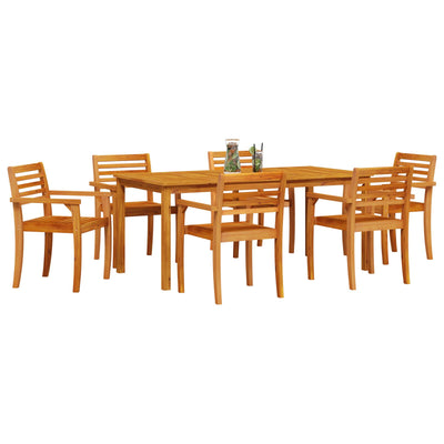 7-Piece Acacia Wood Garden Dining Set