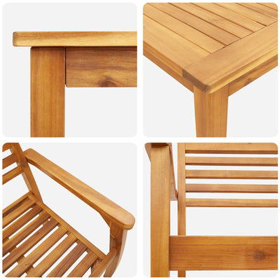 7-Piece Acacia Wood Garden Dining Set