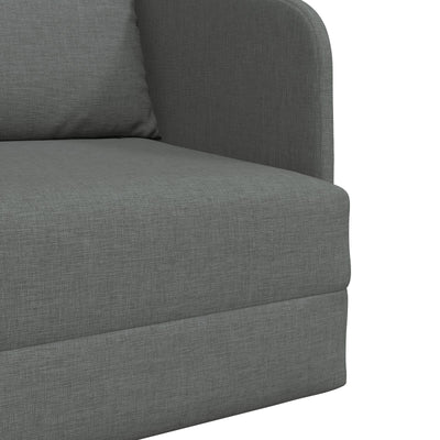 Floor Sofa Bed 2-in-1 Dark Grey 65x80x83 cm Fabric