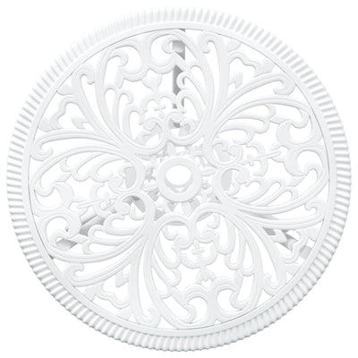 3 Piece Outdoor Bistro Set - White Cast Aluminium