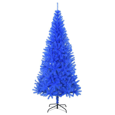 Artificial Christmas Tree LEDs&Ball Set Blue 180 cm PVC