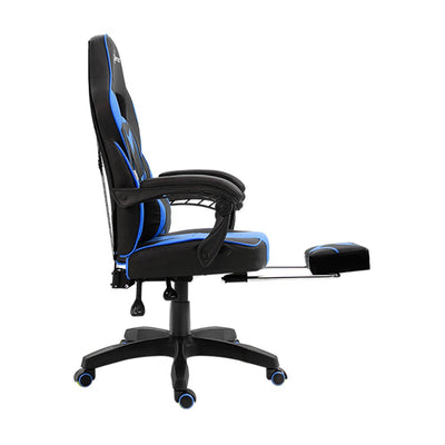 Artiss Office Chair Computer Desk Gaming Chair Study Home Work Recliner Black Blue