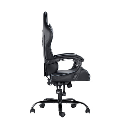 Artiss Office Chair Gaming Chair Computer Chairs Recliner PU Leather Seat Armrest Black Grey