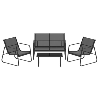 Gardeon Outdoor Sofa Set Lounge Setting Textilene Table and Chairs Garden Patio Furniture