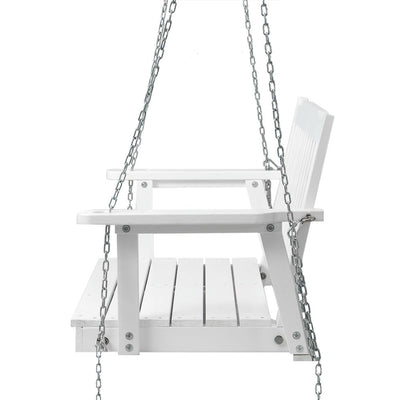 2 Seater Gardeon Outdoor Porch Swing Chair Wooden White