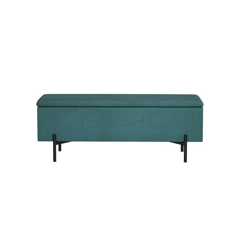 Artiss Storage Ottoman Blanket Box 140cm Velvet Green