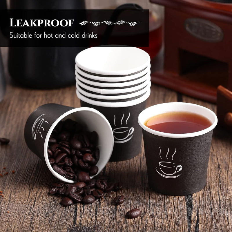 2400 Disposable Coffee Cups 4oz Extra Strong Takeaway Paper Take Away Bulk