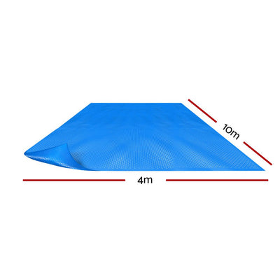 Aquabuddy 10M X 4M Solar Swimming Pool Cover 400 Micron Outdoor Bubble Blanket