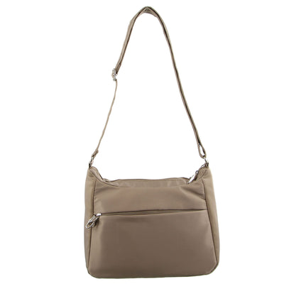 Pierre Cardin Nylon Cross Body RFID Slash Proof Travel Bag - Taupe