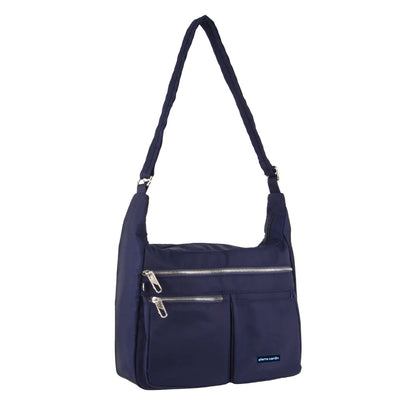 Pierre Cardin Anti-Theft Cross Body Bag RFID Slash Proof Travel - Navy