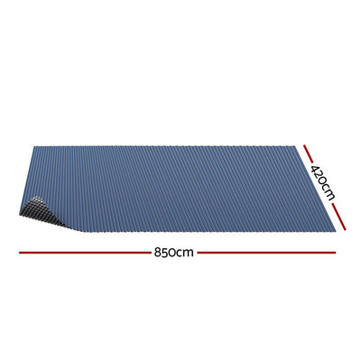 Aquabuddy Pool Cover 600 Micron 8.5x4.2m Swimming Pool Solar Blanket Blue Black