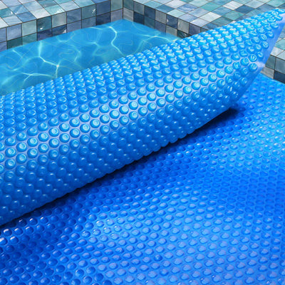 Aquabuddy 9.5M X5M Solar Swimming Pool Cover 400 Micron Outdoor Bubble Blanket