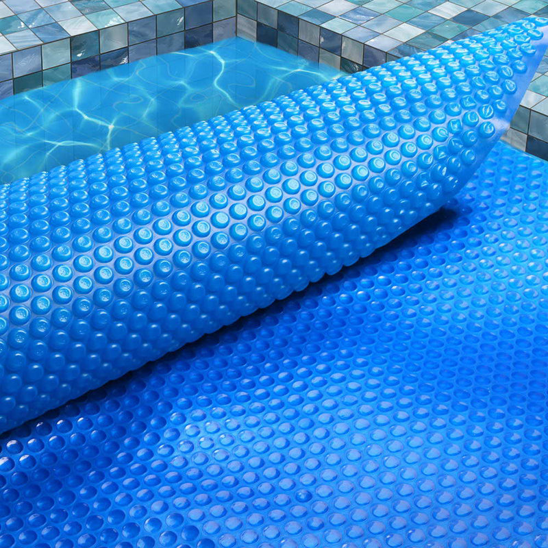 Aquabuddy 9.5M X5M Solar Swimming Pool Cover 400 Micron Outdoor Bubble Blanket