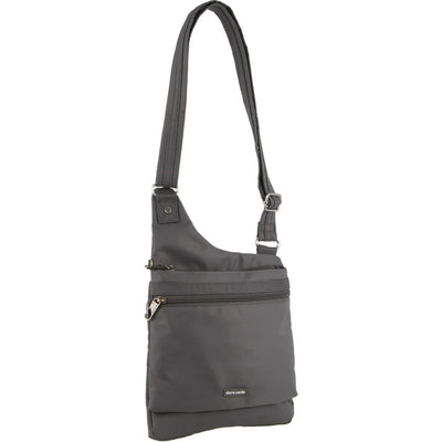 Pierre Cardin Anti-Theft Cross Body Bag Slash Proof RFID Blocking - Grey