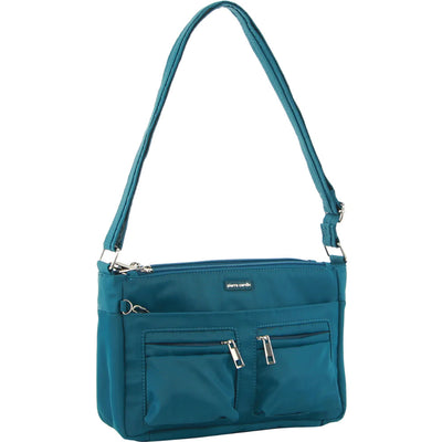 Pierre Cardin Anti-Theft Cross Body Bag RFID Blocking Slash Proof - Turquoise