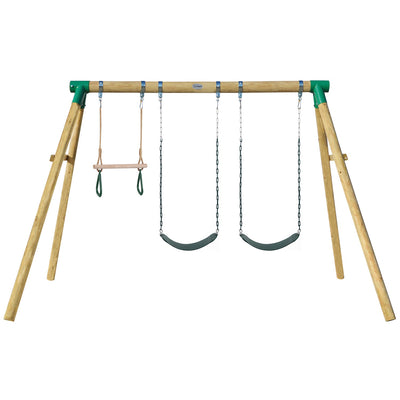 Wesley Double Swing With Trapeze
