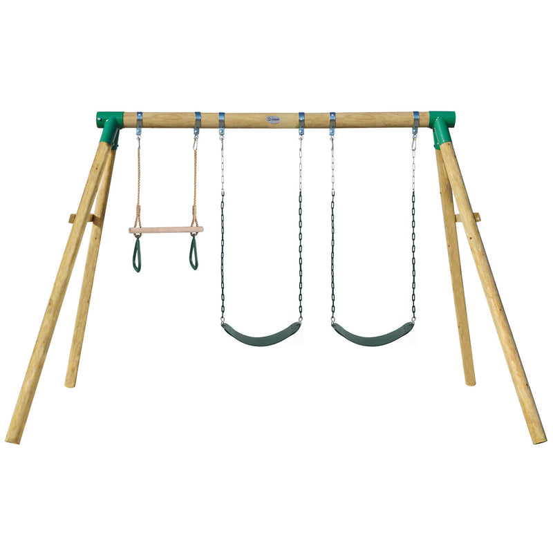 Wesley Double Swing With Trapeze