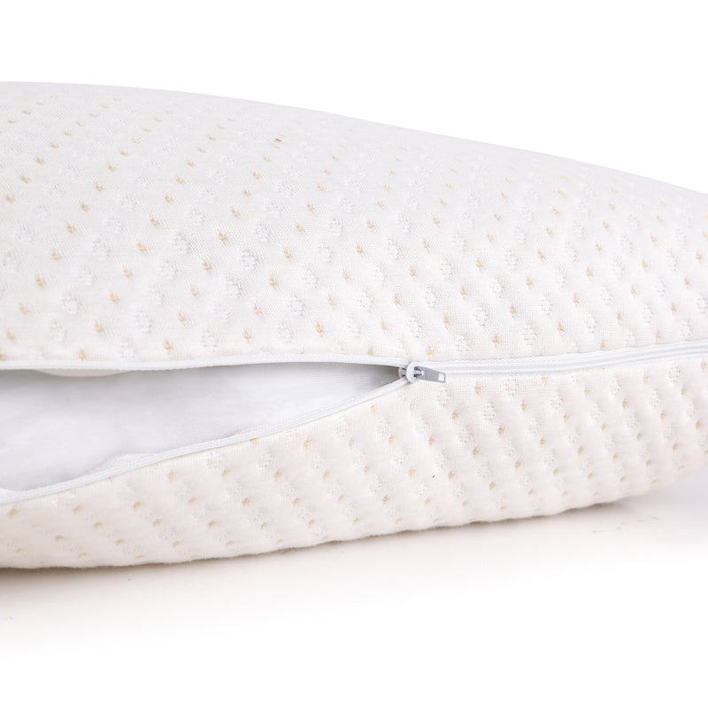 Giselle Bedding Memory Foam Pillow Bamboo Cover Twin Pack