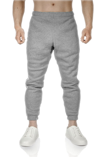 Mens Fleece Skinny Track Pants Jogger Gym Casual Sweat Trackies Warm Trousers