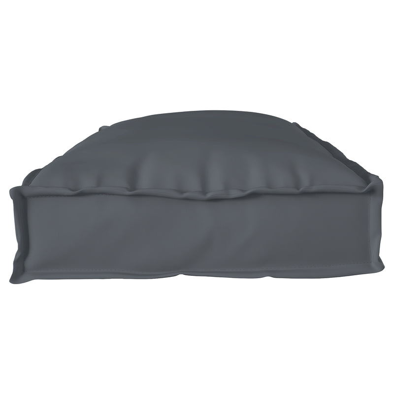 Outdoor Cushion Anthracite Polyester 100 cm x 40 cm x 8 cm