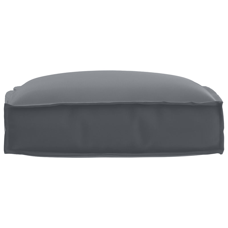 Outdoor Cushion Anthracite Polyester Medium Removable Covers