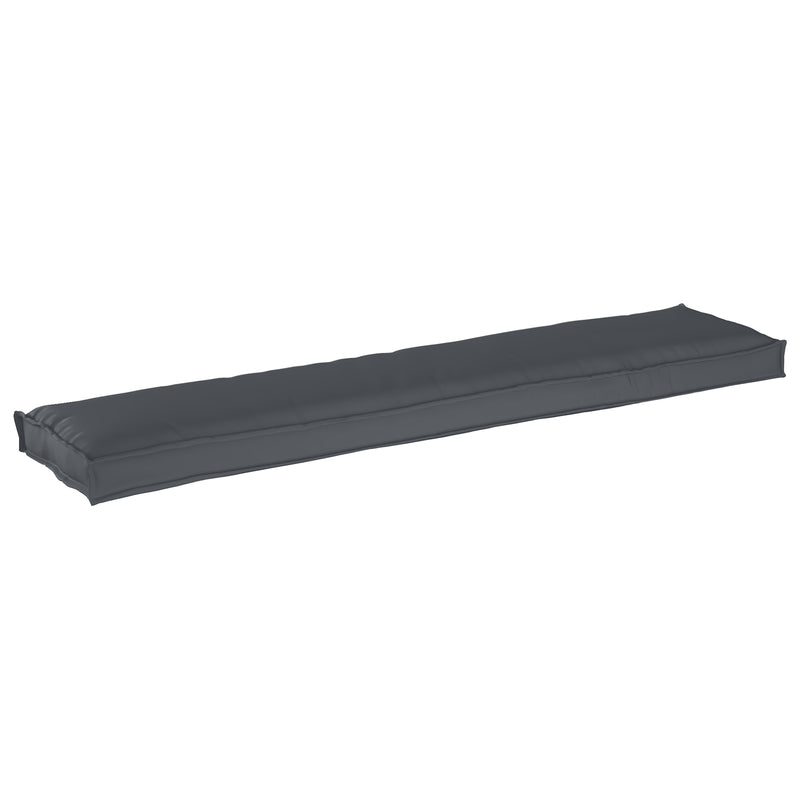 Pallet Cushion for Bench Anthracite 180x40x8 cm Oxford Fabric