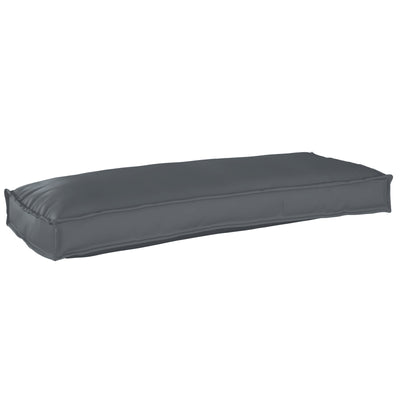 Outdoor Cushion Anthracite Polyester 100 cm x 40 cm x 8 cm
