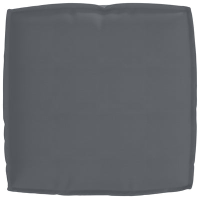 Outdoor Cushion Anthracite Polyester Medium Removable Covers