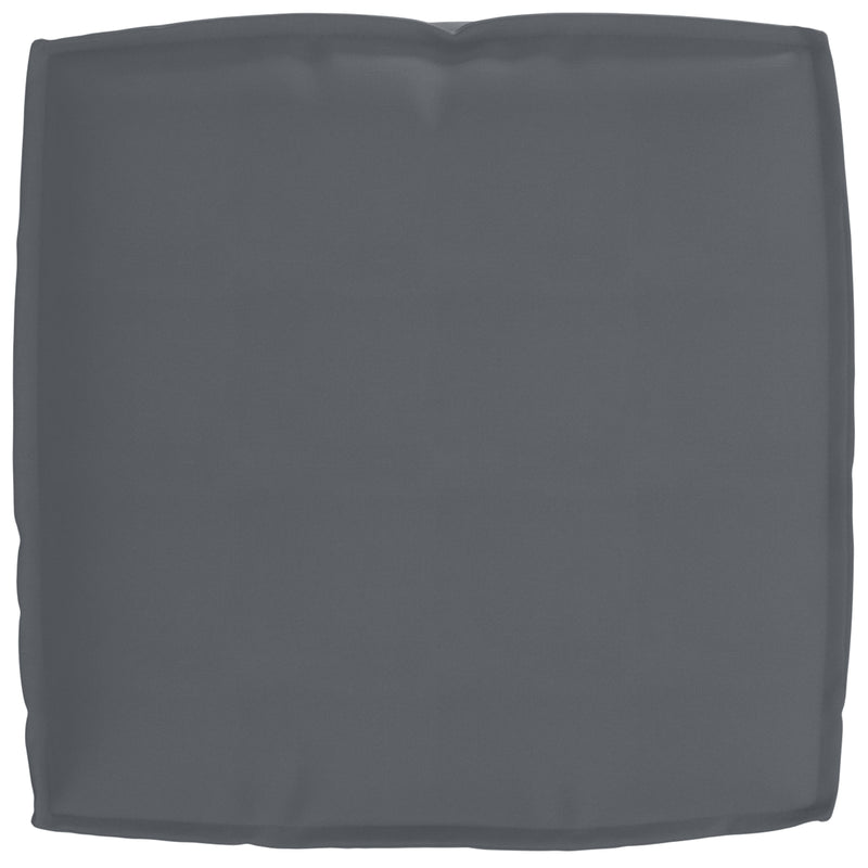 Outdoor Cushion Anthracite Polyester Medium Removable Covers