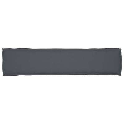 Pallet Cushion for Bench Anthracite 180x40x8 cm Oxford Fabric