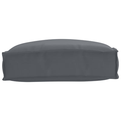 Outdoor Cushion Anthracite Polyester Medium Removable Covers