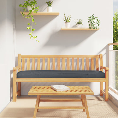 Pallet Cushion for Bench Anthracite 180x40x8 cm Oxford Fabric