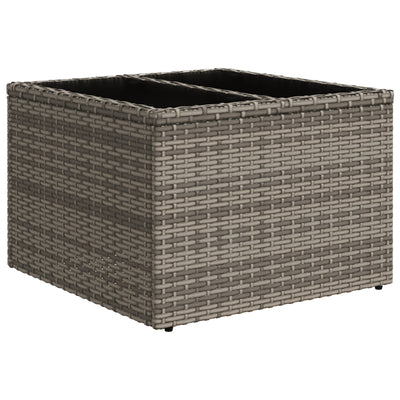 9 Piece Garden Sofa Set with Cushions Black Poly Rattan