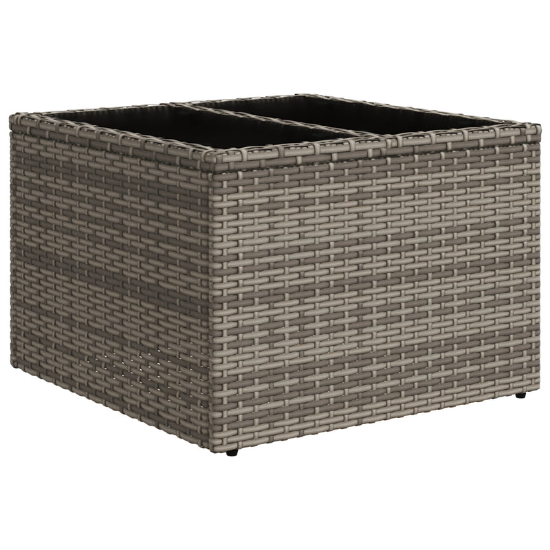 9 Piece Garden Sofa Set with Cushions Black Poly Rattan