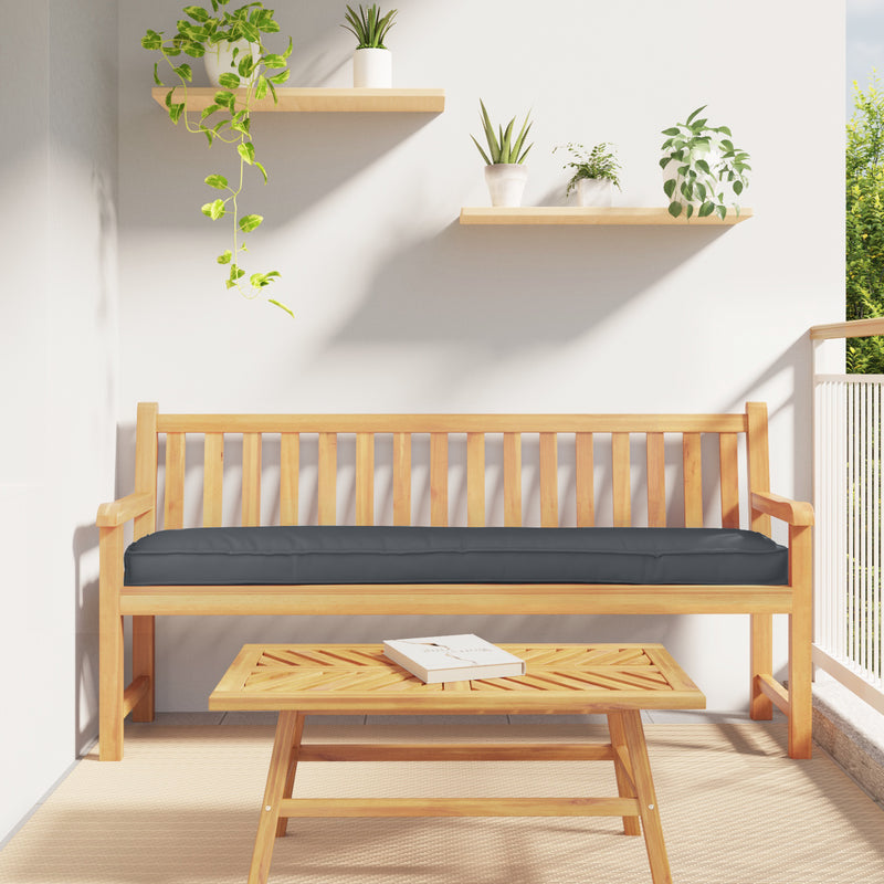 Pallet Cushion for Bench Anthracite 200x40x8 cm Oxford Fabric
