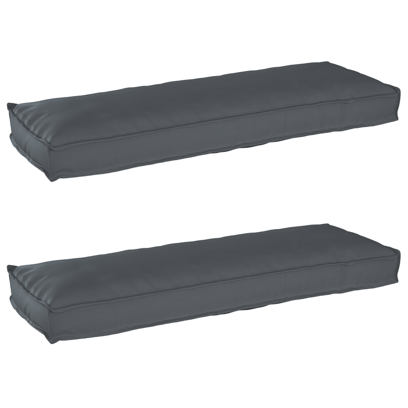 Outdoor Cushion Anthracite Polyester Standard Removable Covers
