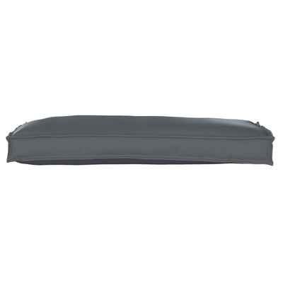 Outdoor Cushion Anthracite Polyester 100 cm x 40 cm x 8 cm