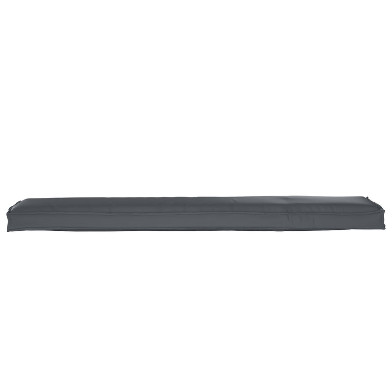 Pallet Cushion for Bench Anthracite 180x40x8 cm Oxford Fabric
