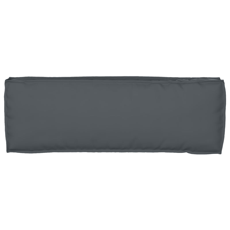 Pallet Cushion for Bench Anthracite 120x40x8 cm Oxford Fabric