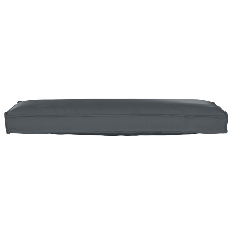 Pallet Cushion for Bench Anthracite 120x40x8 cm Oxford Fabric