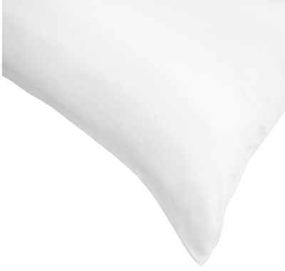 Silk Pillowcase Standard Size Pillow Case in White