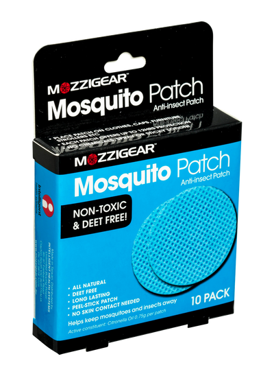 Mozzigear Mosquito Patch Repellant Repellent Adhesive 12 Hour - Pack of 10