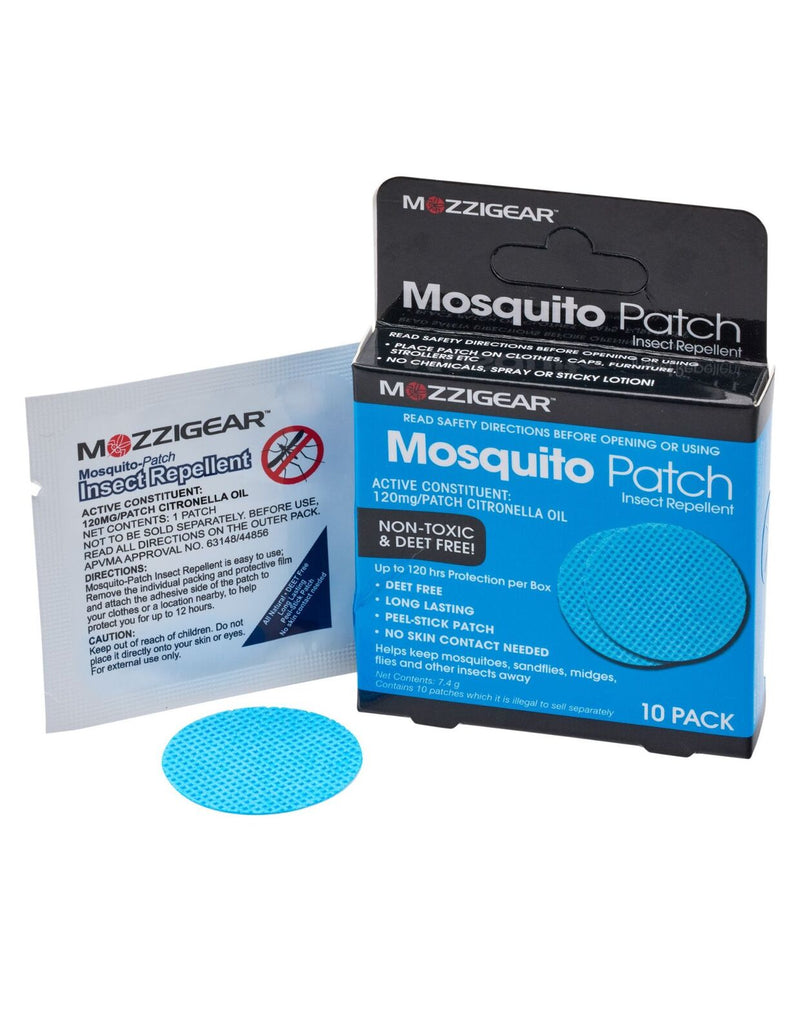 Mozzigear Mosquito Patch Repellant Repellent Adhesive 12 Hour - Pack of 10